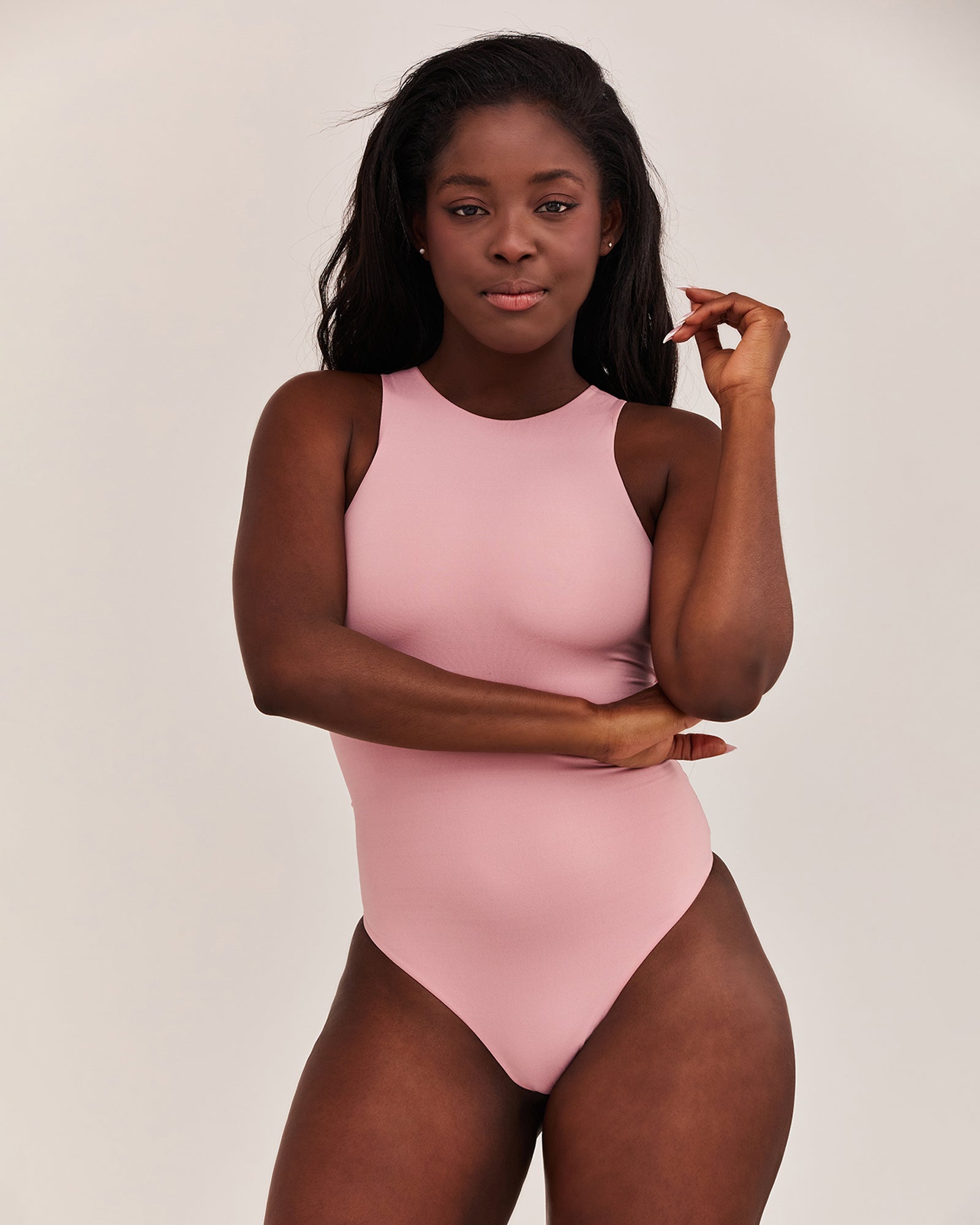 בגד גוף חוטיני שרי - ורוד