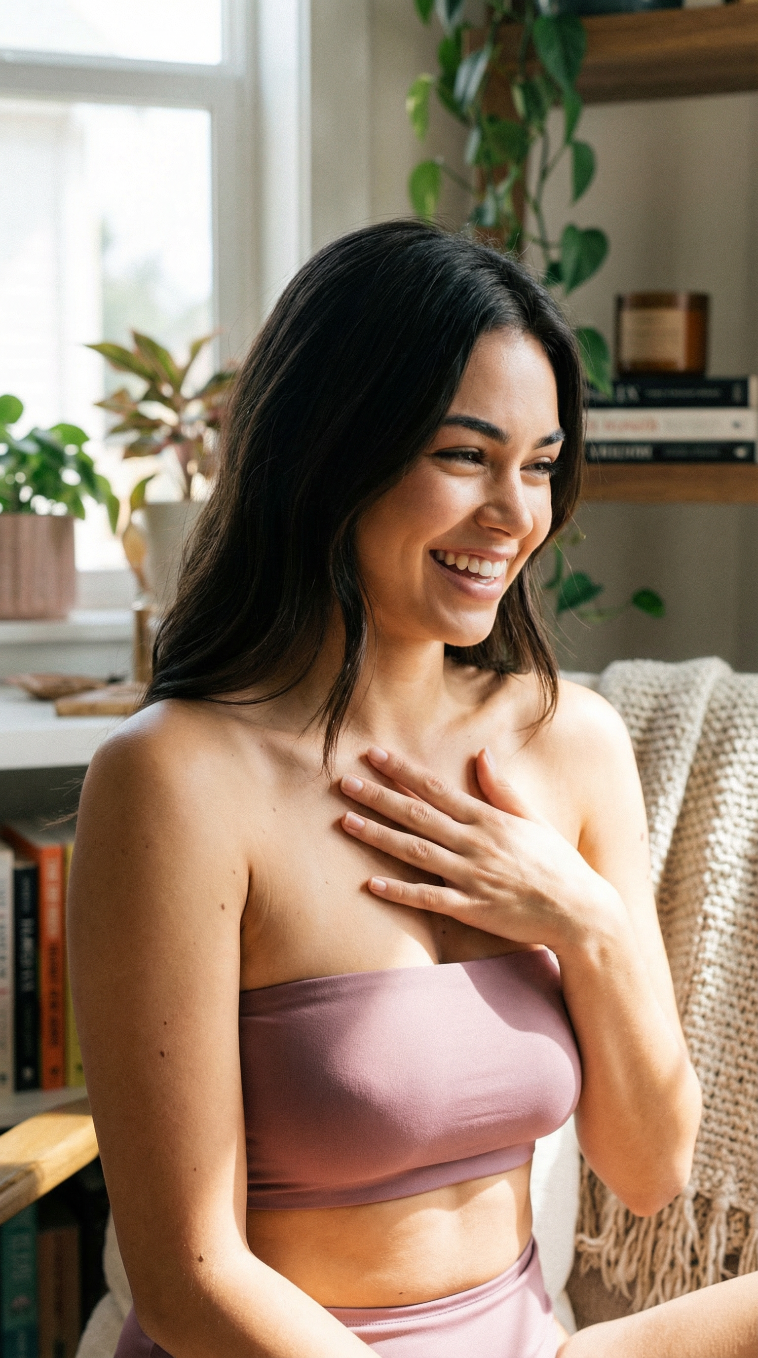 טופ סטרפלס מייגן - סגול