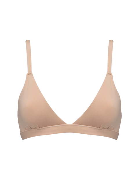 Skims Fits Everybody Triangle Bralette In Sand